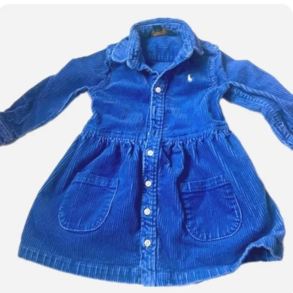 POLO Ralph Lauren Corduroy Buttondown Kids Shirtdress